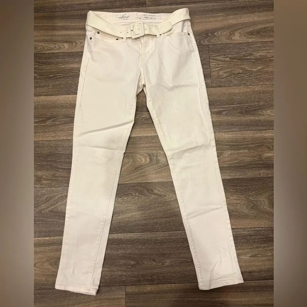 Levi's Cream Demi Curve Skinny Jeans